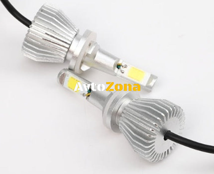 2бр. LED 24W 3000lm диодни Крушки H11 H8 H9 12V 24V - Avtozona