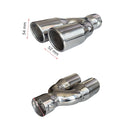 Двоен накрайник за ауспух – 57/52 мм