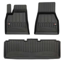 3D гумени стелки Frogum за Tesla Model S (2012-2021) – 3 части, черни