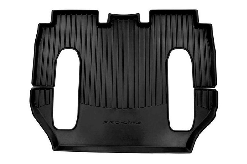 3D гумени стелки Frogum за Tesla Model X (2015+) 6-местен модел – 3 части, черни