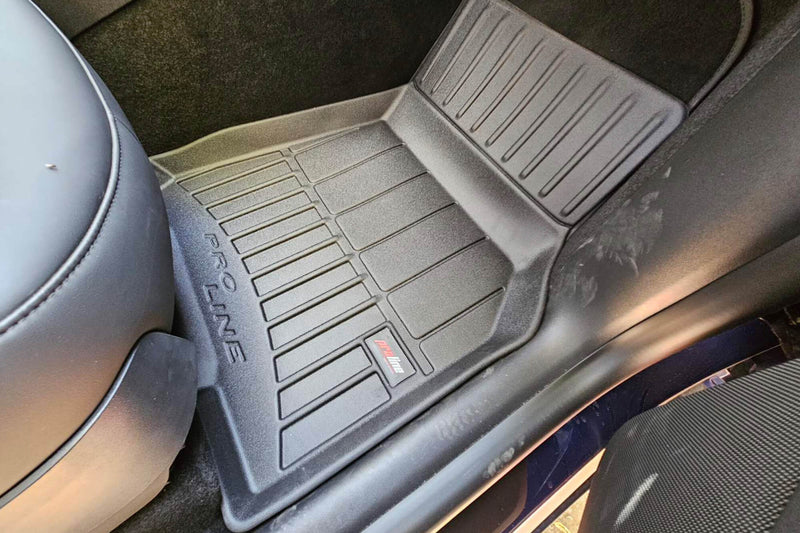 3D Гумени стелки Frogum за Tesla Model Y (2020+) – 3 части, черни, тип леген