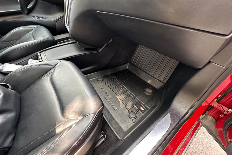 3D гумени стелки Frogum за Tesla Model S (2012-2021) – 3 части, черни