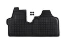 Гумени стелки Rezaw-Plast за Fiat Scudo (2006-2016) с подсилена част на шофьорската страна, 1 част, черна