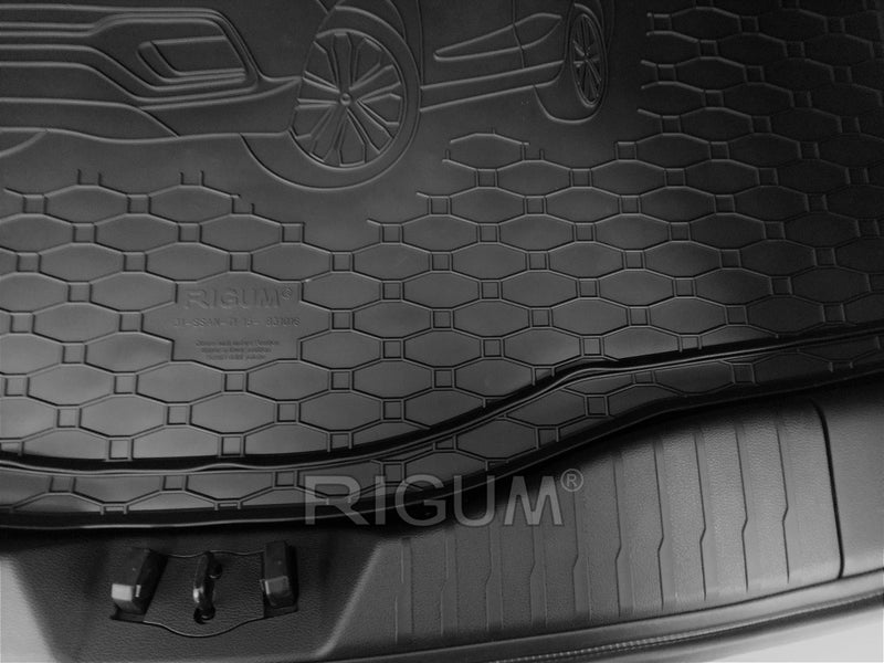 Гумена стелка за багажник Rigum за Ssangyong Tivoli (2015+) с 3D щампа