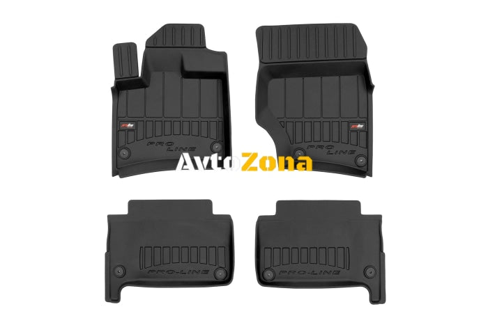 3D Гумени стелки Frogum за Audi Q7 2005-2015 4 части черни - Avtozona