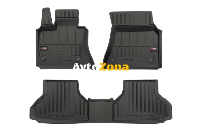 3D Гумени стелки Frogum за BMW X6 E71 2008-2014 3 части черни - Avtozona