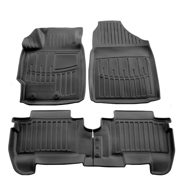 3D гумени стелки Stingray за Toyota Yaris II (XP9) (2006-2011) 4 части черни - Avtozona