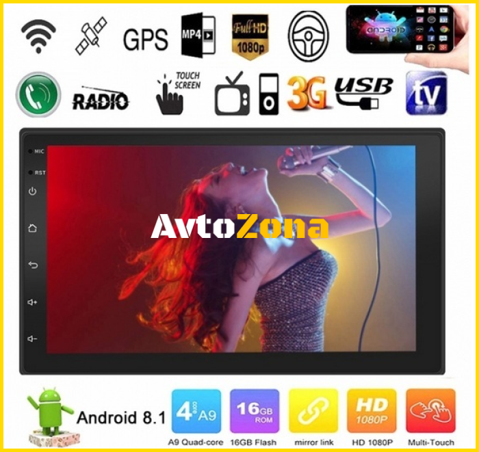 MP3 -Двоен Дин -мултим.7’’ Andr 9 + навигация - Avtozona