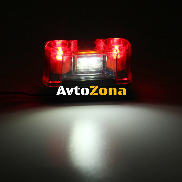 4 Led Лед Oсветление Плафон за регистрационен заден номер 12V - Avtozona