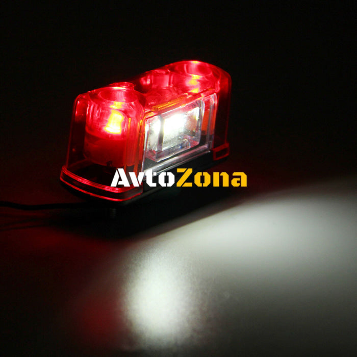 4 Led Лед Oсветление Плафон за регистрационен заден номер 12V - Avtozona