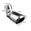 Накрайник за ауспух - Овален, никел