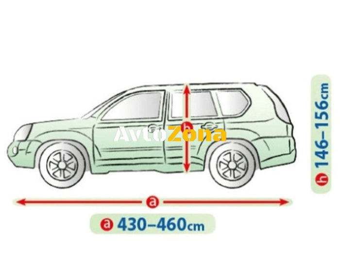 Покривало размер L за SUV сиво Kegel серия Mobile - Avtozona