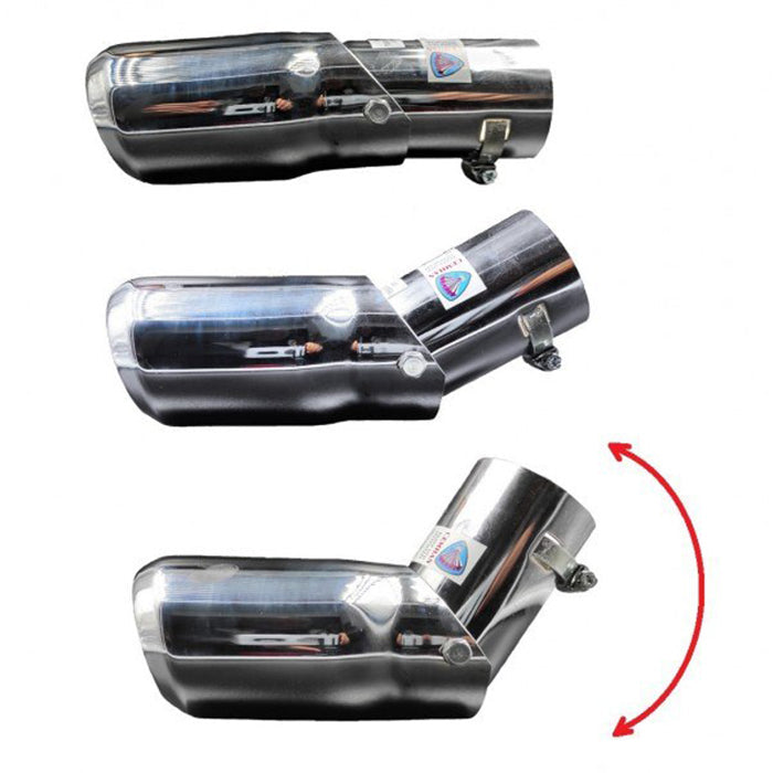 Накрайник за ауспух - Овален, никел