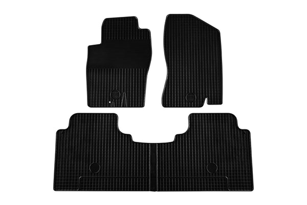 Гумени стелки Gumarny Zubri за Nissan Navara, Pathfinder (2007–2012) – 4 части, черни