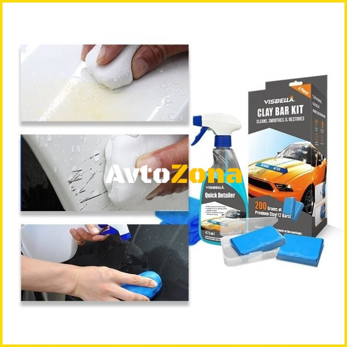 Комплект за почистване с глинени барове - Avtozona