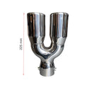 Двоен накрайник за ауспух – 57/52 мм