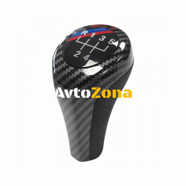 Топка за скоростен лост за BMW - 5 скорости - карбон - Avtozona