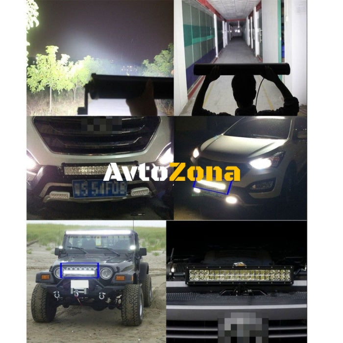 56 См Мощен LED бар 120W 40 LED 12V 24V АТВ Джип 4х4 Offroad Камион - Avtozona