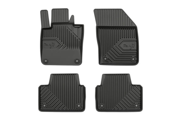 2.5D Гумени стелки Frogum №77 за Volvo S60 / S60 Cross Country (2018+), 4 части, черни