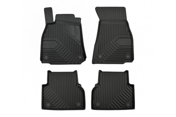 2.5D Гумени стелки Frogum №77 за Audi A6 C8 (2018+), 4 части, черни