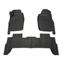 3D гумени стелки Stingray за Nissan Patrol Y61 (5 врати) (1997-2013), 3 части, черни