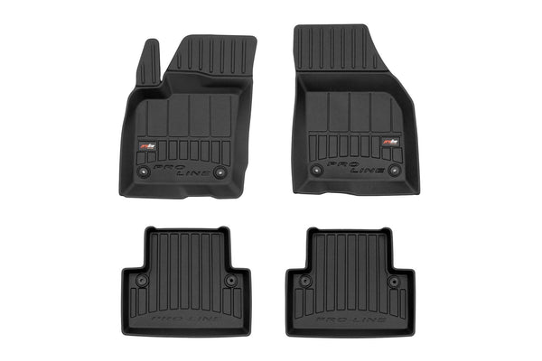 3D гумени стелки Frogum за Volvo V50 (2004–2012), комплект 4 части, черни