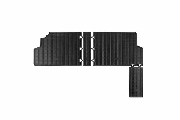 Гумени стелки Rigum за Peugeot Expert (2007+), втори ред, 4 части, черни