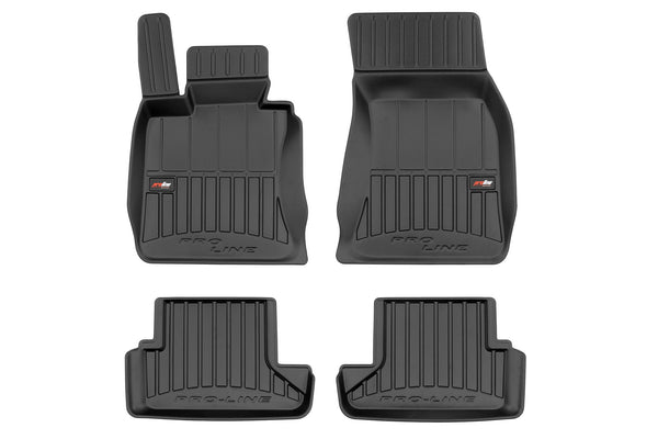 3D Гумени стелки Frogum за BMW Серия 6 E64 Кабрио (2003–2010), 4 части, черни