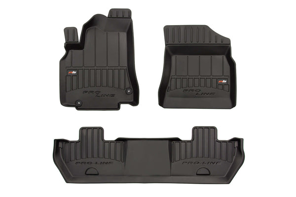 3D гумени стелки Frogum за Peugeot Partner (2008–2018), 3 части, черни