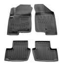 3D гумени стелки Stingray за Jeep Compass I (2006-2016), 4 части, черни