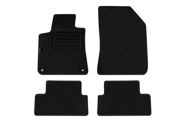 Мокетни стелки Petex за Peugeot 308 (2013–2021) Rex, 4 части, черни