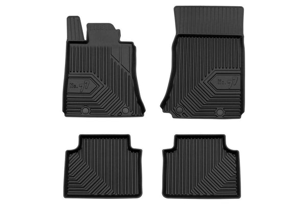 2.5D Гумени стелки Frogum №77 за Alfa Romeo Giulia (2016+) без AWD, 4 части, черни
