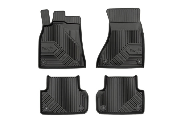 2.5D Гумени стелки Frogum №77 за Audi A5 8T Sportback (2009–2016), 4 части, черни