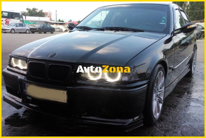 Ангелски Очи диодни за BMW E36 / E38 / E39 с 60 диода - Бял цвят - Avtozona