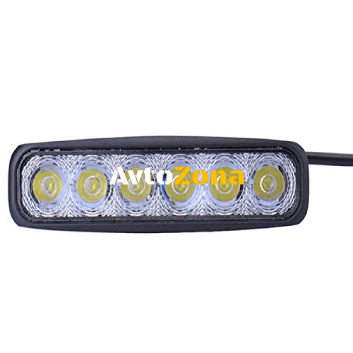 6 LED 18W Халоген Водоустойчива Светлина Работна Лампа 10-30V за Ролбар АТВ Джип Разпръсната Светлина FLOOD - Avtozona