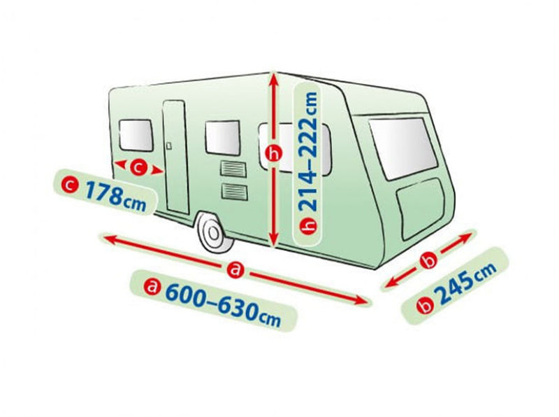 Покривало за каравани Kegel серия Mobile - Размер 630ER, Синьо