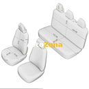 Тапицерия Комфортлайн - черно/червен кант - Avtozona