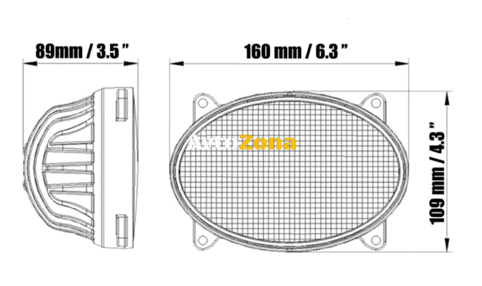 65W LED фар - разпръскваща светлина - подходящ за трактор комбайн джип ATV камион