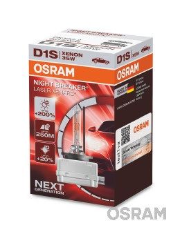 1 брой Крушка за фар xenon Osram D1S Night Breaker Laser +200%, 35W, PK32d-2