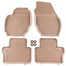 Гумени стелки Rezaw-Plast за Volvo V70 (2007–2016) Бежови / Тип леген