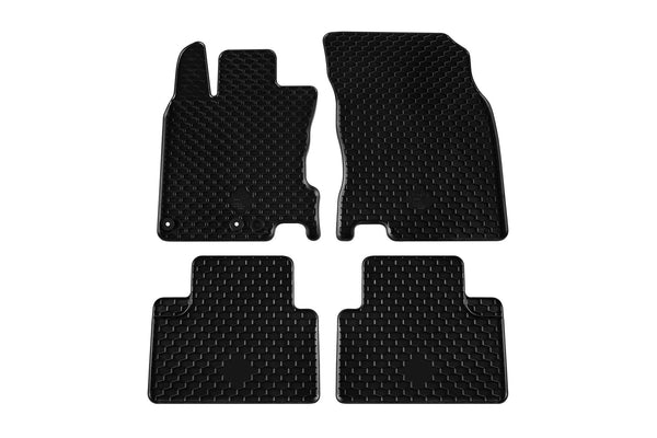 Гумени стелки Gumarny Zubri за Nissan Qashqai (2014+), 4 части, черни