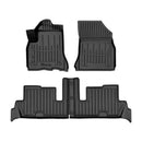 3D гумени стелки Stingray за Citroën C4 Picasso (2006-2013), 4 части, черни