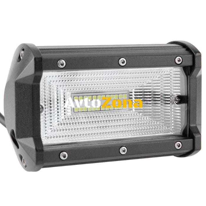 72W Led Bar Лед Бар Диоден Фар Прожектор Халоген 12-24V Flood Light Разпръсната Светлина - Avtozona