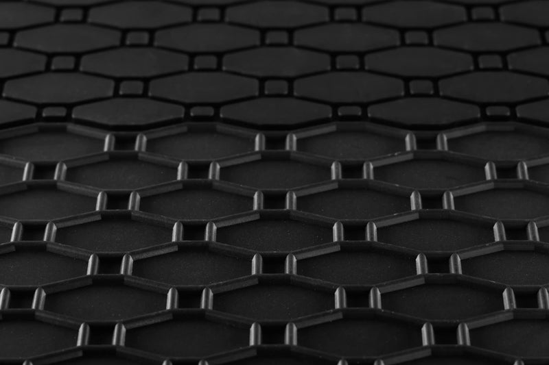 Гумени стелки Rigum за BMW X1e/iX1 U11 (2022+) и iX2 U10 (2024+), 4 части, черни