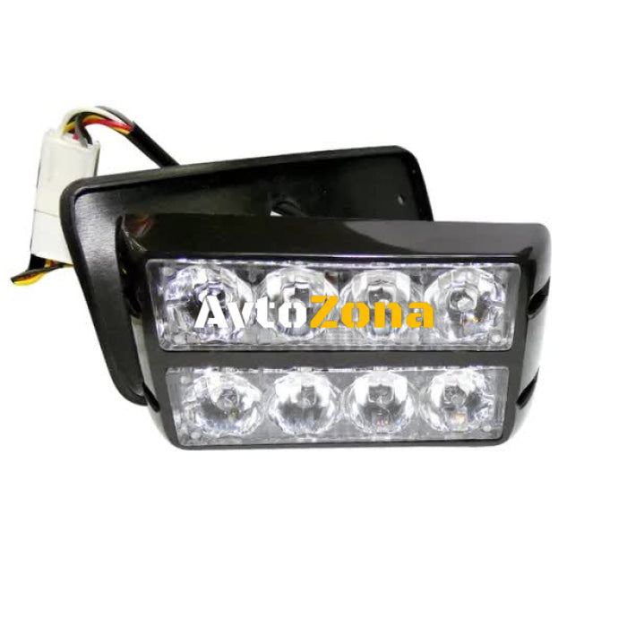 8 LED Аварийна Лампа За Пътна Помощ Жълта Блиц Светлина Мигаща! - Avtozona