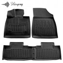 3D гумени стелки Stingray за BYD Song Plus EV (2021+), 4 части, черни