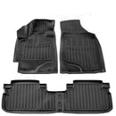 3D гумени стелки Stingray за Toyota Highlander (XU40) (2008-2013), 4 части, черни