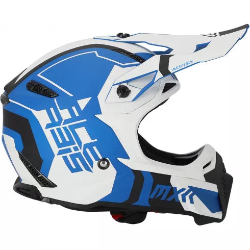 Мотокрос каска ACERBIS PROFILE 5 WHITE/BLUE