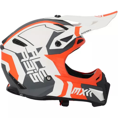 МОТОКРОС КАСКА ACERBIS PROFILE 5 WHITE/ORANGE