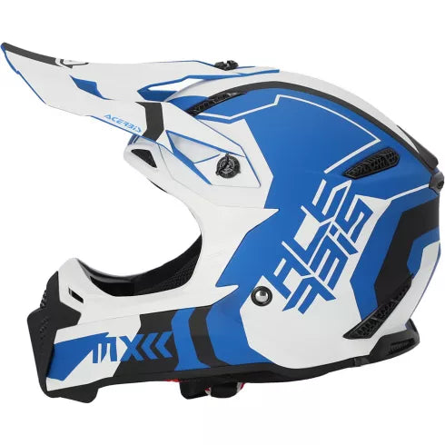 Мотокрос каска ACERBIS PROFILE 5 WHITE/BLUE